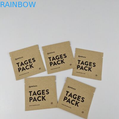 Изготовленные на заказ печатая Biodegradable сумки MOPP 3 бумажного мешка Kraft бортовые загерметизированные