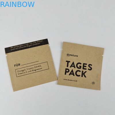 Изготовленные на заказ печатая Biodegradable сумки MOPP 3 бумажного мешка Kraft бортовые загерметизированные