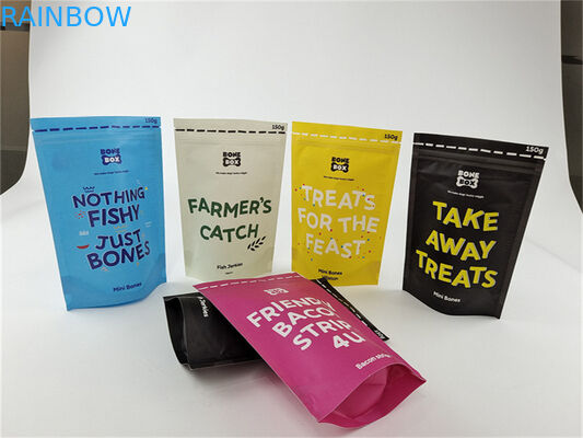 Многоразовый красочный био мешок стойки корма для домашних животных сумки Kraft бумажный изготовленный на заказ напечатанный вверх