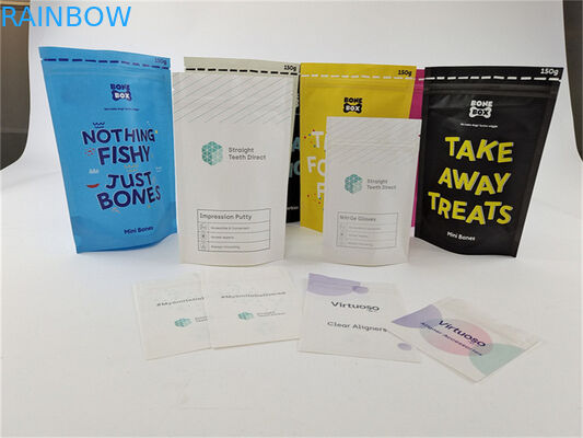 Многоразовый красочный био мешок стойки корма для домашних животных сумки Kraft бумажный изготовленный на заказ напечатанный вверх