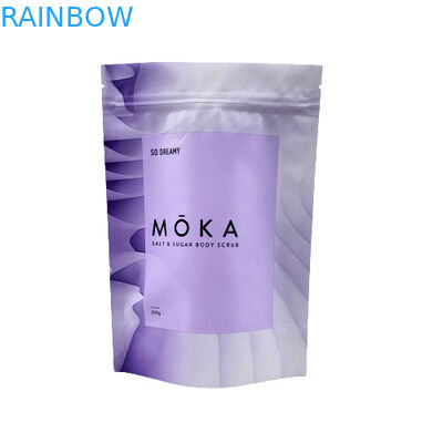 Изготовленный на заказ напечатанный логотип стоит вверх Зиплок морская соль мешка/жидкостное мыло/упаковка скраба тела