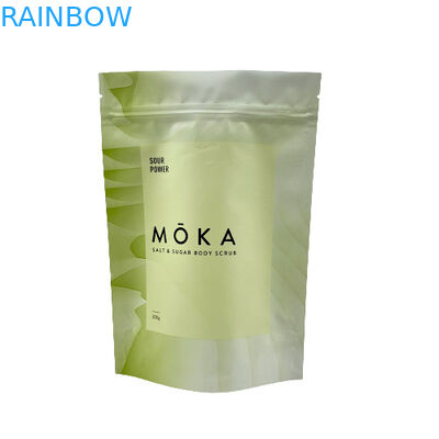 Изготовленный на заказ напечатанный логотип стоит вверх Зиплок морская соль мешка/жидкостное мыло/упаковка скраба тела