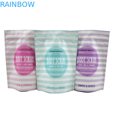 Изготовленный на заказ напечатанный логотип стоит вверх Зиплок морская соль мешка/жидкостное мыло/упаковка скраба тела