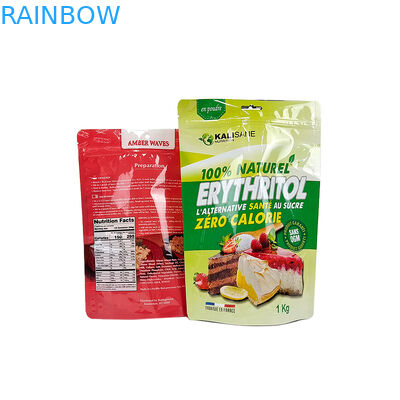 сумки замка застежка-молнии качества еды конфеты печенья доказательства запаха 3.5g фольга изготовленной на заказ белая