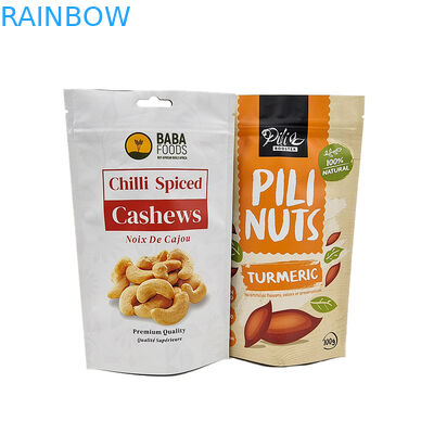 Подгонянная сумка замка застежка-молнии алюминиевой фольги Mylar для съестной упаковки еды