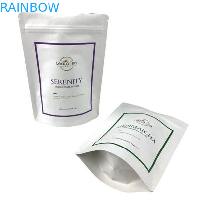 Доказательство запаха сумки чая кофе упаковывая белое замороженное Ziplock с вашим логотипом