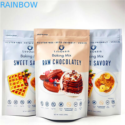 Напечатанный замок застежка-молнии сумки закуски торта печенья мешка Mylar качества еды упаковывая прокатал