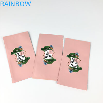 Высушенный цветок упаковывая розовую сторону опечатанной вализы 3 центра печатания сумки Mylar жары