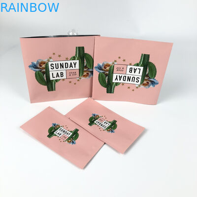 Высушенный цветок упаковывая розовую сторону опечатанной вализы 3 центра печатания сумки Mylar жары