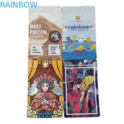 Пищевая упаковка Изготовленная на заказ матовая алюминиевая фольга Съедобная майларовая закуска Сумки с застежкой-молнией