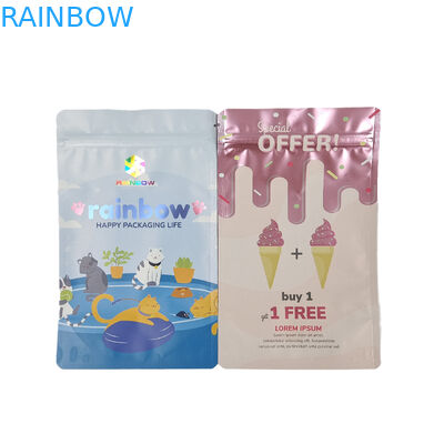 Пищевая упаковка Изготовленная на заказ матовая алюминиевая фольга Съедобная майларовая закуска Сумки с застежкой-молнией