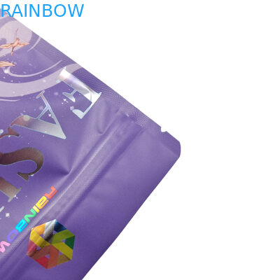 Пищевая упаковка Изготовленная на заказ матовая алюминиевая фольга Съедобная майларовая закуска Сумки с застежкой-молнией