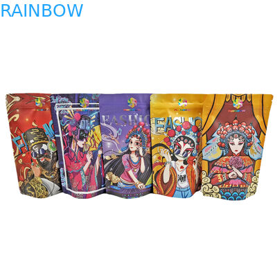 Съедобная фольга стоит вверх на молнии мешка 100г пластика для конфет/закусок/кофе/кормов для домашних животных майларовых мешков