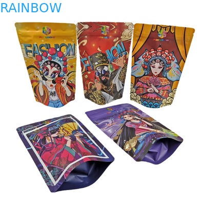 Съедобная фольга стоит вверх на молнии мешка 100г пластика для конфет/закусок/кофе/кормов для домашних животных майларовых мешков