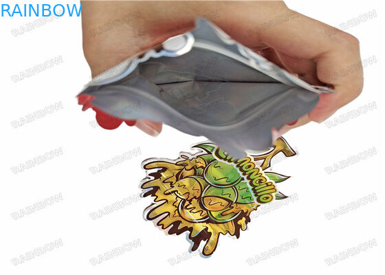 Особенная форменная упаковка еды 3.5g Mylar мягкого прикосновения умирает отрезала незаконные мешки с доказательством запаха