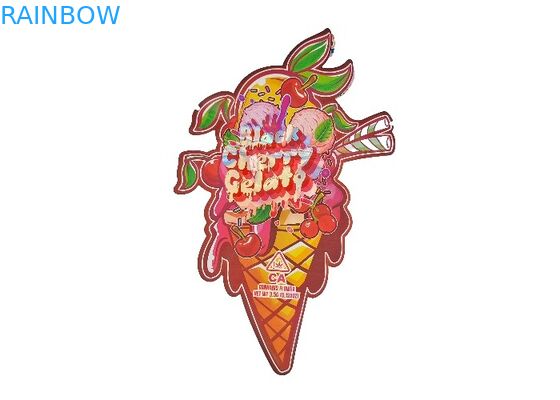 Сумки Mylar пластикового Childproof Hologram 3.5g Ziplock умирают отрезанное незаконное сформированное особенное