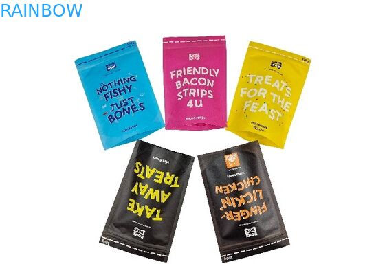 Сумки Biodegradable Kraft бумаги стойки корма для домашних животных мешков вверх изготовленного на заказ упаковывая