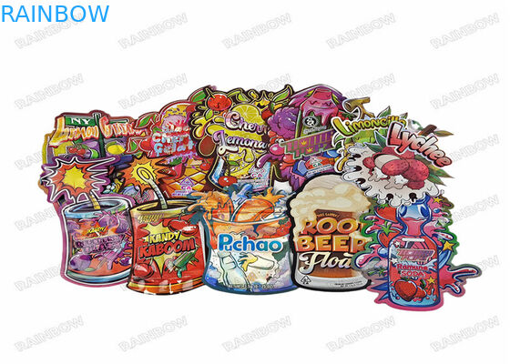 3.5г Пищевая цифровая печать Пищевая упаковка Стоящий пакет Ziplock Запахоустойчивые пластиковые пакеты