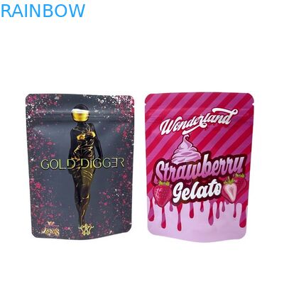 Минфлай цифровой печать на заказ алюминиевая фольга перезапечатываемая Stand Up Smell Proof Zipper Mylar Packaging Pouch Bags For Food