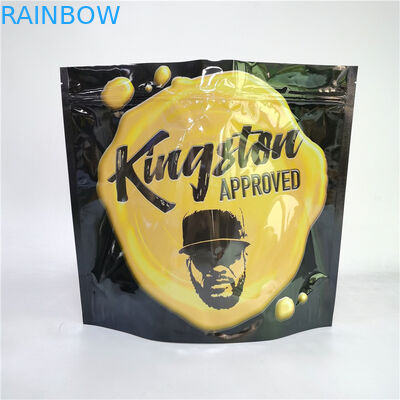 Digital Printing Bag 3.5G 1LB Soft Touch Holographic Pouch High Barrier Smell Proof Child Proof Zipper Stand Up Bags (Смелый сенсорный голографический пакет с высоким барьерным запахом, защищённый от запахов детей)