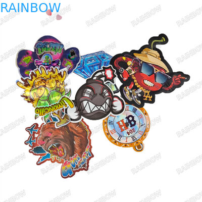 3.5г Заказные мешки с резкой резьбой, гермостойкие молниеносные мешки Майлар, детские молниеносные мешки для печенья, резиновые пакеты