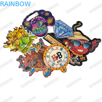 3.5г Заказные мешки с резкой резьбой, гермостойкие молниеносные мешки Майлар, детские молниеносные мешки для печенья, резиновые пакеты