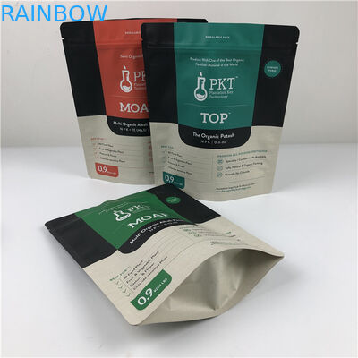 Напечатанные по заказу закусочные пакеты с сухой цветочной упаковкой с рукояткой