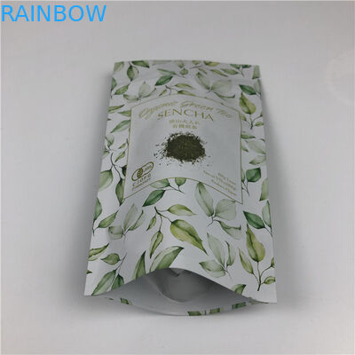 Настраиваемые сумки для цифровой печати Металлический золотой логотип Стоять за чаепитие