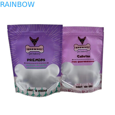 Многоразовый пакет для пищи для домашних животных для стоячей упаковки с замком на резьбе