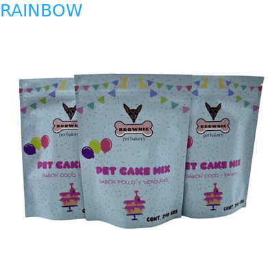 Многоразовый пакет для пищи для домашних животных для стоячей упаковки с замком на резьбе