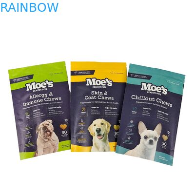 Напечатанный логотип на заказ Биоразлагаемый 100% Пакетная упаковка многоразовое использование Стоящие пластиковые пакеты Doypack с Ziplock