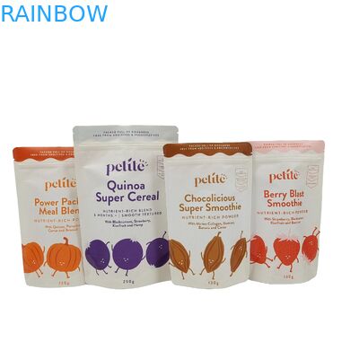 По заказам съедобная пластиковая упаковка биоразлагаемые пакеты алюминиевая фольга Zip Lock Doypack для чая кофе закуска