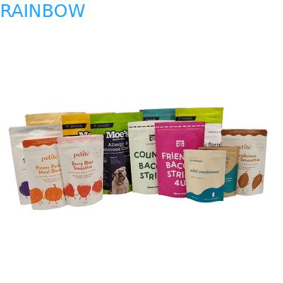 Биоразлагаемая сумка для игрушек перерабатываемая на заказ Поднимающийся мешок с замком на решетке Бумажные пакеты Kraft