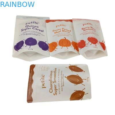 Заказ Ziplock Мат биоразлагаемые пакеты Алюминиевая фольга перезагружаемая пищевая каша Кофейные бобы Чайные орехи Snack Doypack