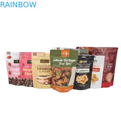 Настраиваемый оптовый логотип Печатная пищевая шоколадная упаковка закуска молниеносный рюкзак