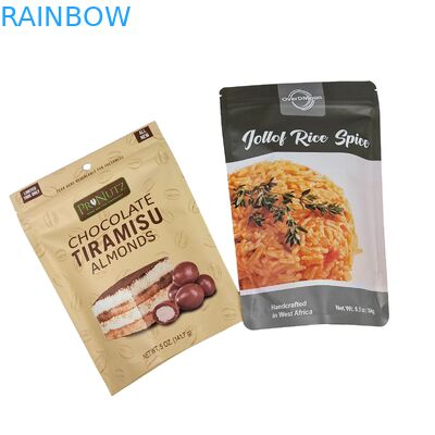 Настраиваемый оптовый логотип Печатная пищевая шоколадная упаковка закуска молниеносный рюкзак
