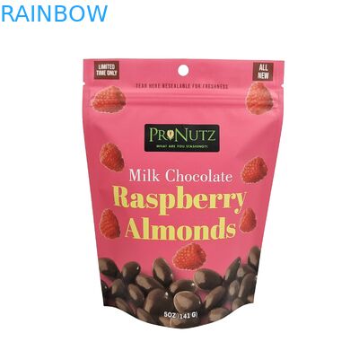 Ziplock Mylar мешки с прозрачным окном для кешью орехов перезамыкается пластиковый резьба встать резьба мешок