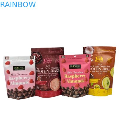 Шоколадный пакет Стоять на заказ Сумка Алюминиевая фольга Закрытка Сумка Алюминиевая фольга Замороженная сумка Закрытка