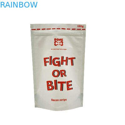 Пищевые пакеты из бумаги Kraft Biodegradable Ziplock Stand Up Packaging