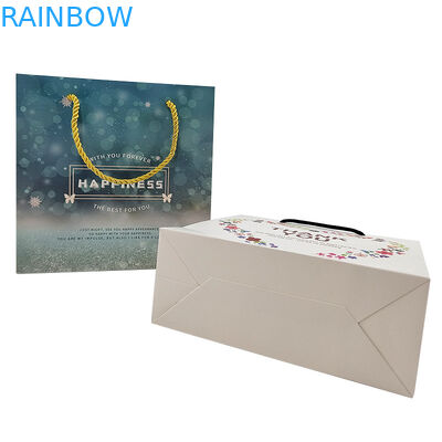 Паровые пакеты для покупок на заказ Логотип печатаемый перерабатываемый биоразлагаемый коричневый простой упаковка Kraft Paper Bag с скрученным Ha