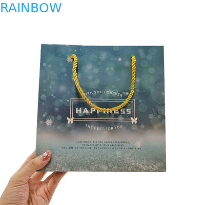 Паровые пакеты для покупок на заказ Логотип печатаемый перерабатываемый биоразлагаемый коричневый простой упаковка Kraft Paper Bag с скрученным Ha