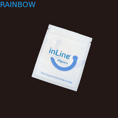 Матовый черный небольшой многоразовый Ziplock упаковочные пакеты для прозрачных невидимых выровнителей сумка ортодонтический удаление упаковочные пакеты