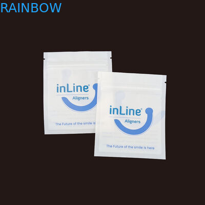 Матовый черный небольшой многоразовый Ziplock упаковочные пакеты для прозрачных невидимых выровнителей сумка ортодонтический удаление упаковочные пакеты