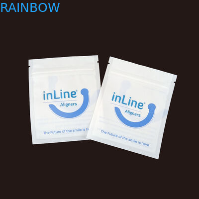 Матовый черный небольшой многоразовый Ziplock упаковочные пакеты для прозрачных невидимых выровнителей сумка ортодонтический удаление упаковочные пакеты