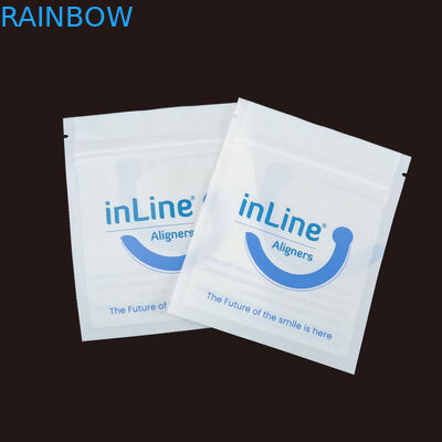 Матовый черный небольшой многоразовый Ziplock упаковочные пакеты для прозрачных невидимых выровнителей сумка ортодонтический удаление упаковочные пакеты