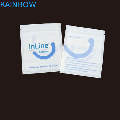 Матовый черный небольшой многоразовый Ziplock упаковочные пакеты для прозрачных невидимых выровнителей сумка ортодонтический удаление упаковочные пакеты