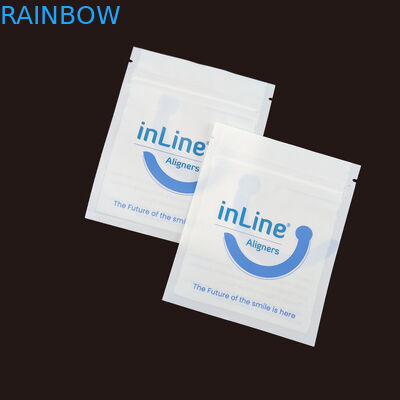 Матовый черный небольшой многоразовый Ziplock упаковочные пакеты для прозрачных невидимых выровнителей сумка ортодонтический удаление упаковочные пакеты