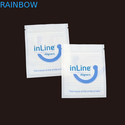 Матовый черный небольшой многоразовый Ziplock упаковочные пакеты для прозрачных невидимых выровнителей сумка ортодонтический удаление упаковочные пакеты