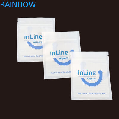 Матовый черный небольшой многоразовый Ziplock упаковочные пакеты для прозрачных невидимых выровнителей сумка ортодонтический удаление упаковочные пакеты