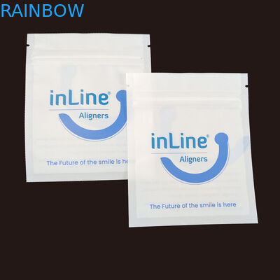 Матовый черный небольшой многоразовый Ziplock упаковочные пакеты для прозрачных невидимых выровнителей сумка ортодонтический удаление упаковочные пакеты